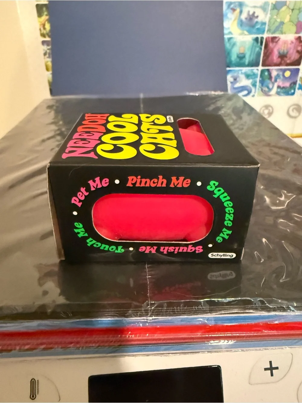 NeeDoh Cool Cats Red Cat Squeeze Toy by